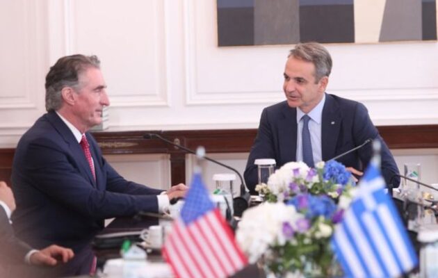 Ο Μητσοτάκης μίλησε στον Μπέργκαμ (ΗΠΑ) για τη σύνδεση Αλεξανδρούπολης-Οδησσού, το GSI, το GREGY, την Ελλάδα ως βασικό κόμβο ενέργειας, LNG και ναυτιλία