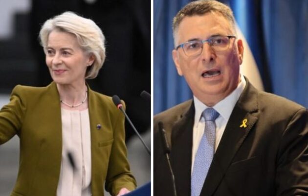 Η Ούρσουλα απειλεί με κυρώσεις το Ισραήλ – Σκληρή απάντηση από τον Γκίντεον Σαάρ