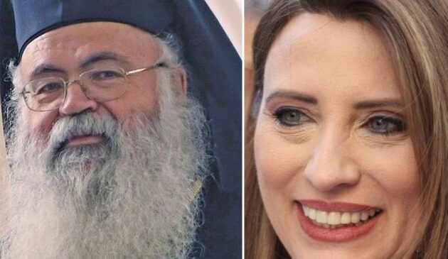 Ο Αρχιεπίσκοπος Κύπρου Γεώργιος τιμά τη Νίνα Κασιμάτη «για την προσφορά της στην Κύπρο και την Ε.Κ.Ε.»