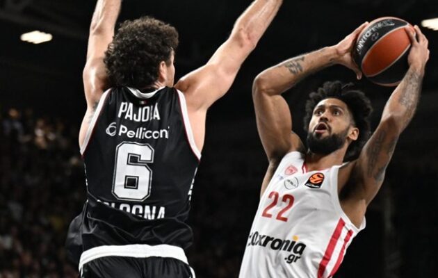 Euroleague: Χριστουγεννιάτικο διπλό του Ολυμπιακού στην Μπολόνια  97-94 τη Βίρτους