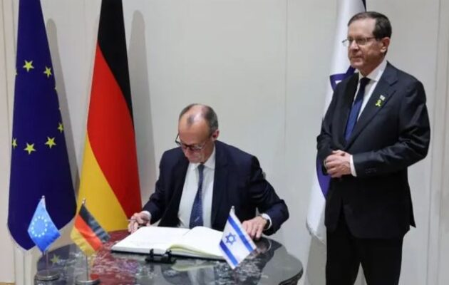 Ο Καγκελάριος Μερτς επιβεβαιώνει τη στήριξη στο Ισραήλ κατά την επίσκεψή του