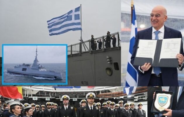 Ο «Κίμων» γαλανόλευκος – Νίκος Δένδιας: Η Ελλάδα ισχυροποιείται για να προστατεύει, να αποτρέπει, να εγγυάται –  Ο «Κίμων» επιστρέφει μετά από 2500 χρόνια στην Ανατ. Μεσόγειο