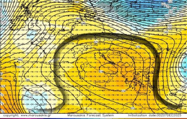 Ήπιες καιρικές συνθήκες φέρνει ο «Ωμέγα Εμποδιστής» – Η πρώτη εικόνα για τα Χριστούγεννα