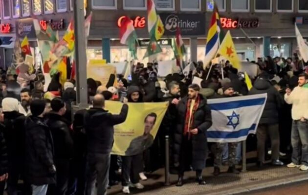 Γερμανία: Κούρδοι, Εβραίοι και Δρούζοι διαδήλωσαν μαζί ενάντια στο τζιχαντιστικό καθεστώς της Δαμασκού που επιτίθεται στο Χαλέπι