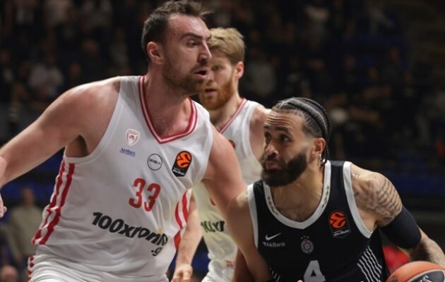 Euroleague: «Τυφώνας» ο Ολυμπιακός «σάρωσε» την Παρτιζάν στο Βελιγράδι 104-66