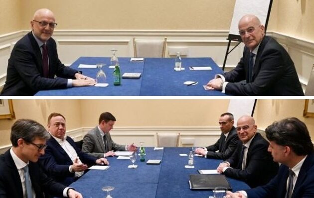 Ο Νίκος Δένδιας συναντήθηκε με τους φίλους και συμμάχους του Ελληνισμού Αμερικανοεβραίους της AJC και του JINSA