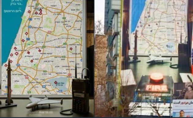 «Βροχή πυραύλων»: Νέα γιγαντοαφίσα στην Τεχεράνη απειλεί το Τελ Αβίβ με πυραυλικά πλήγματα