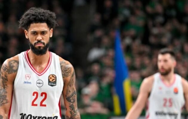 Euroleague: Ο Ολυμπιακός έχασε στο Κάνουνας στη δεύτερη παράταση 99-94 από τη Ζαλγκίρις