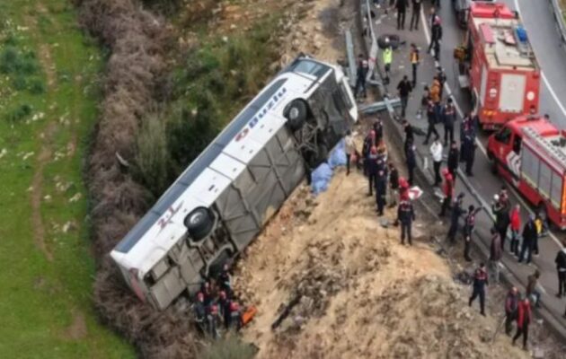 Τουρκία: Οκτώ νεκροί και 26 τραυματίες σε τροχαίο δυστύχημα με λεωφορείο στην Αττάλεια