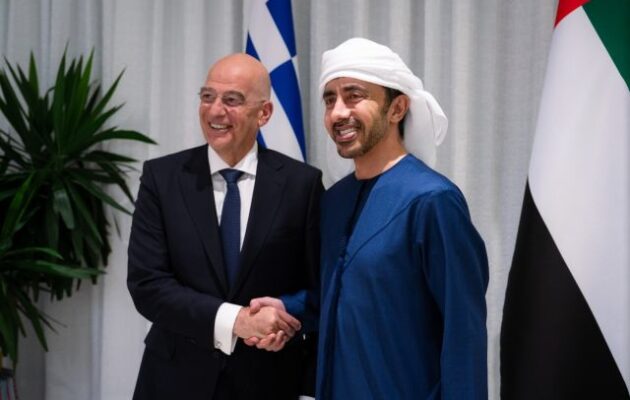 Ο Νίκος Δένδιας διαβεβαίωσε τα Εμιράτα (ΗΑΕ) για την αμέριστη συμπαράσταση και στήριξη της Ελλάδας