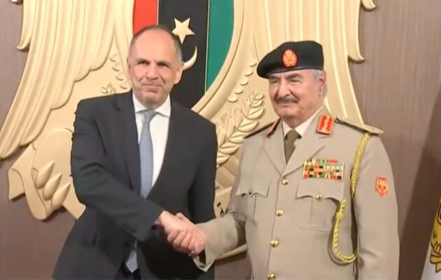 Κυρηναϊκή: Ο Γεραπετρίτης συναντήθηκε με τον Χάφταρ – Τι είπαν για ΑΟΖ – Εγκαίνια νέου κτηρίου ελληνικού Γενικού Προξενείου στη Βεγγάζη
