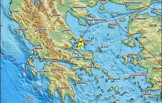 Νέος σεισμός 4,9 Ρίχτερ στη Σκιάθο – «Προσοχή» εφιστά ο Γεράσιμος Παπαδόπουλος