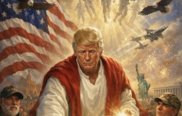 Η εξοργιστική ανάρτηση του Τραμπ που εμφανίζεται με μορφή που θυμίζει τον Ιησού Χριστό