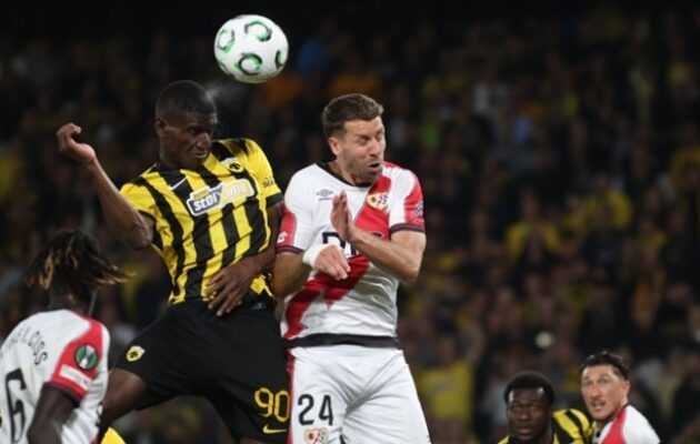 Conference League: Η Ράγιο Βαγεκάνο απέκλεισε την ΑΕΚ από τους «4» παρά την νίκη της Ένωσης με 3-1