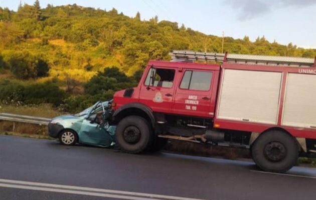 Τραγωδία στη Σπάρτη: ΙΧ συγκρούστηκε με πυροσβεστικό όχημα – Δύο νεκροί