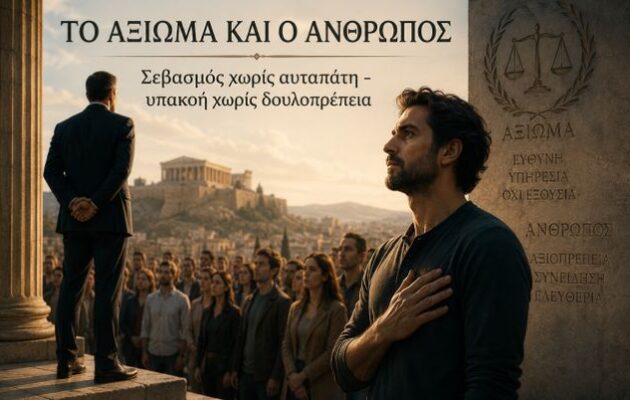 Το αξίωμα και ο άνθρωπος: Σεβασμός χωρίς αυταπάτη – υπακοή χωρίς δουλοπρέπεια