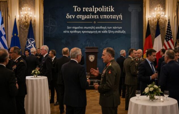 Το realpolitik δεν σημαίνει υποταγή – Δεν σημαίνει σιωπηλή αποδοχή των πάντων ούτε πρόθυμη προσαρμογή σε κάθε ξένη επιδίωξη