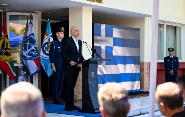 Ο Ν.Δένδιας στα εγκαίνια του Κέντρου Διακλαδικής Εκπαίδευσης Μη Επανδρωμένων Αεροχημάτων στην Τρίπολη