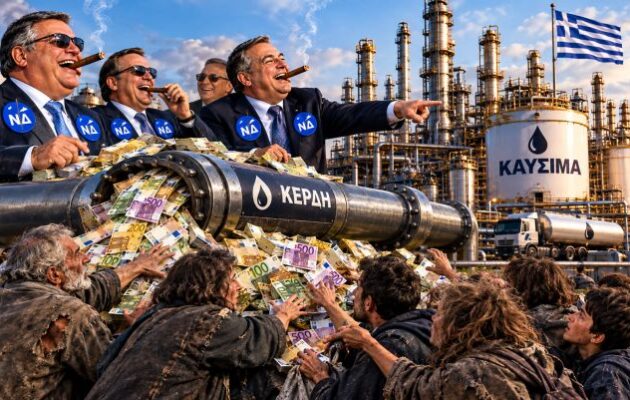 Η ΕΛ.Α.Σ. στρίμωξε τον Μητσοτάκη: Έχεις σκοπό να βάλεις πλαφόν στα υπερκέρδη των διυλιστηρίων; Ή θα την πληρώσει πάλι ο ελληνικός λαός;
