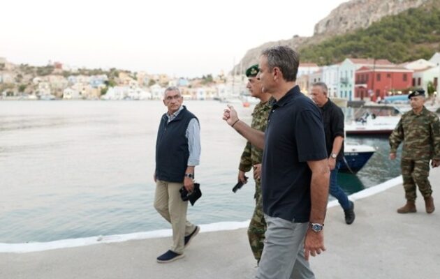 Μητσοτάκης από Καστελλόριζο προς Τουρκία: «Δεν απειλούμε κανέναν, αλλά δεν δεχόμαστε απειλές ή υποδείξεις από κανέναν»