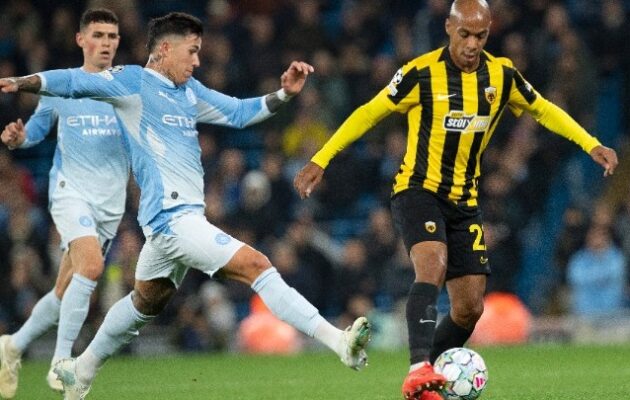 Champions League: Μάντσεστερ Σίτι – ΑΕΚ 5-1